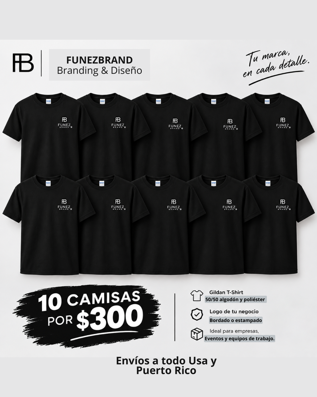 10 Camisetas Personalizadas con tu Logo